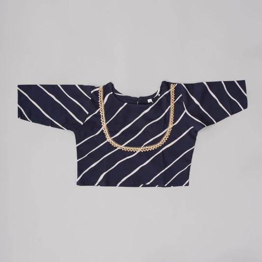 Dark Blue Lehanga Top
