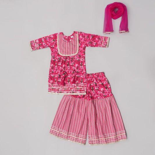 Pink Beautiful Plazo Set