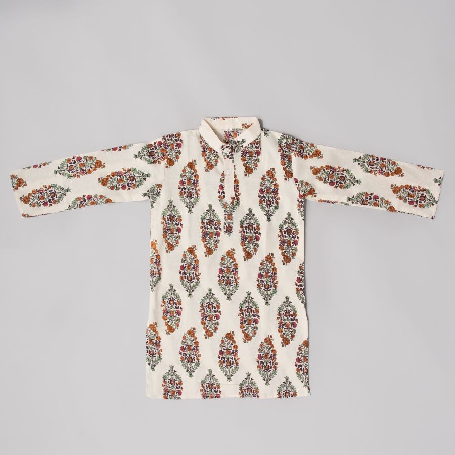 Boys Smart Printed Dhoti Kurta