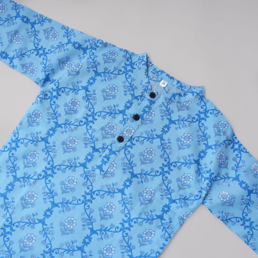 Boys Blue Smart Kurta Pyjama
