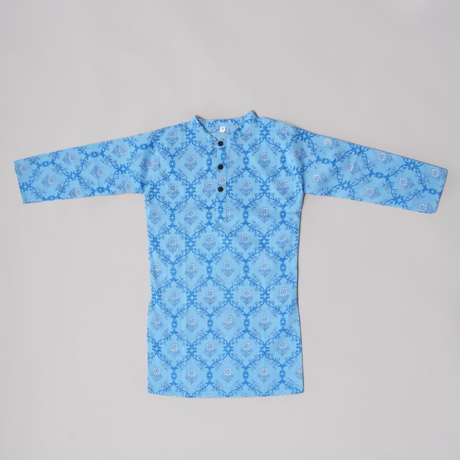 Boys Blue Smart Kurta Pyjama