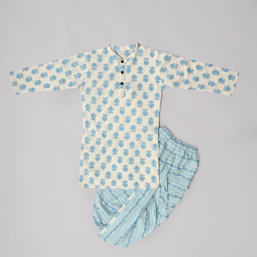 Boys Smart Turquoise Dhoti